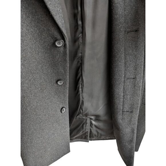 Everlane wool cashmere cocoon peacoat size XS long charcoal gray coat - Picture 9 of 11